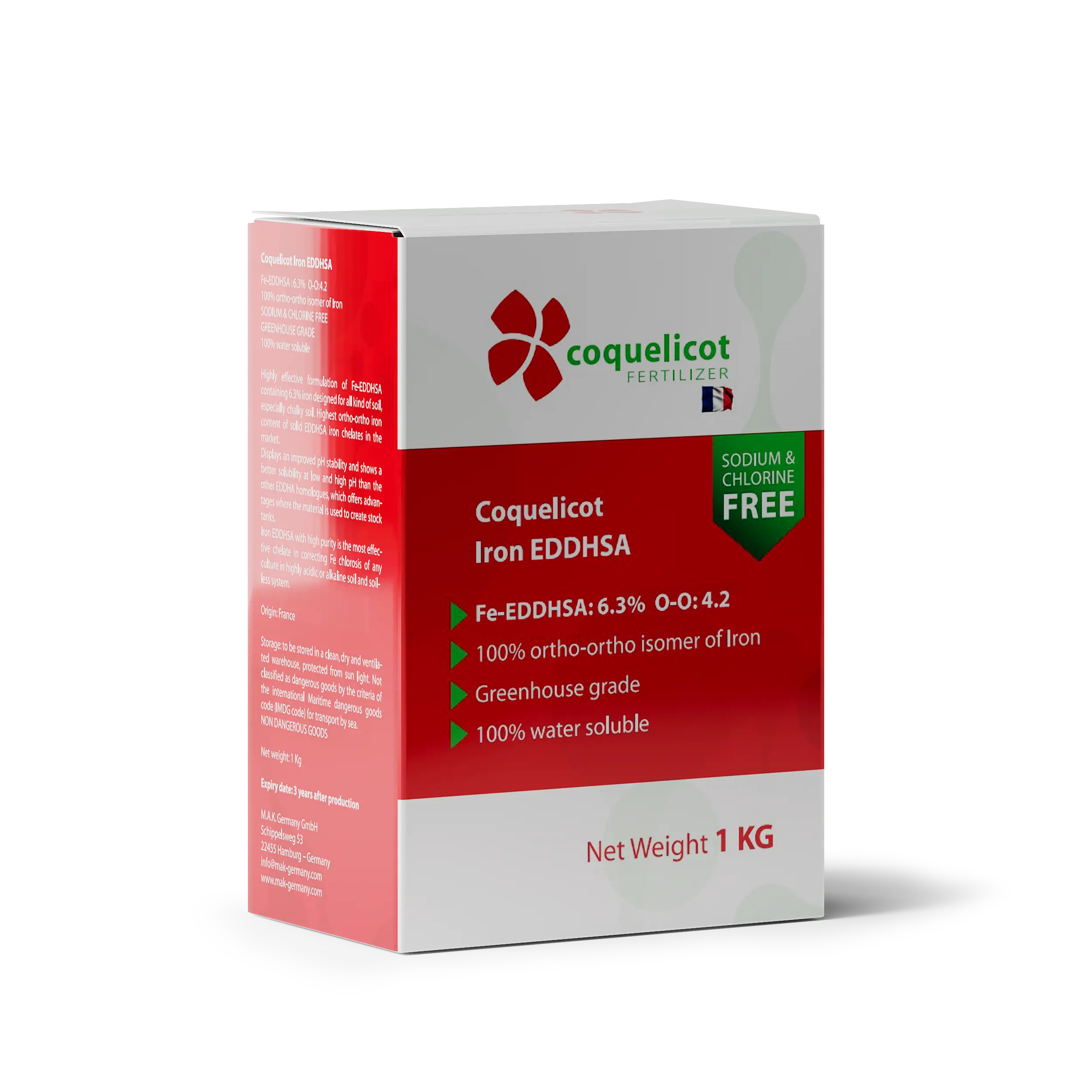کلات آهن 6/3% اورتو اورتو 4/2% کوکلیکو - coquelicot